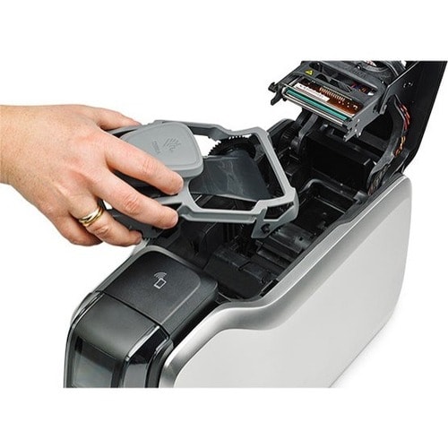 Zebra ZC300 Single Sided Desktop Dye Sublimation/Thermal Transfer Printer - Color - Card Print - USB - Wireless LAN - 3.6 Second Mono - 18 Second Color - - ZC31-000W000US00 - Image 6