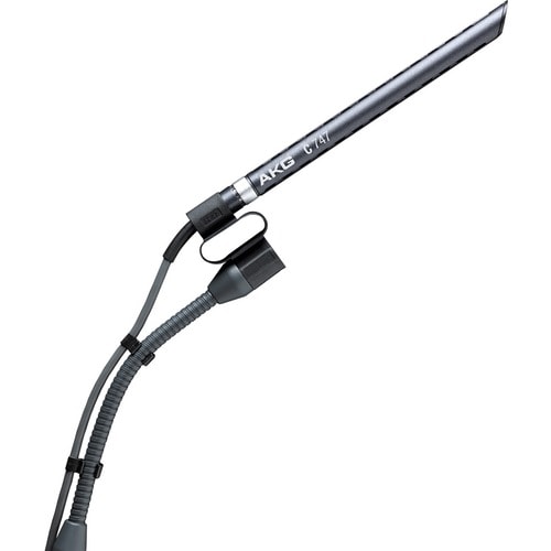 AKG C747 V11 Wired Condenser Microphone - 30 Hz to 18 kHz - Hyper-cardioid - Shotgun, Shock Mount, Gooseneck, Clamp Mount, Stand Mountable - XLR 2226H00110 - 2226H00110