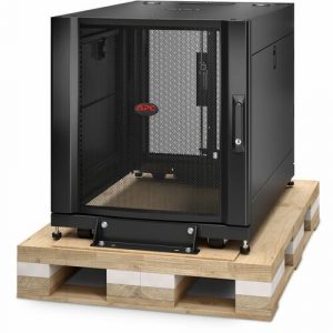APC NetShelter SX, Server Rack Enclosure, 12U, Shock Packaging, Black, 658H x 600W x 900D mm AR3003SP