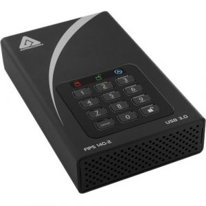 Apricorn Aegis Padlock DT 16 TB Hard Drive - External - TAA Compliant - USB 3.0 - 256-bit Encryption Standard - 1 Year Warranty ADT-3PL256F-16TB - ADT-3PL256F-16TB