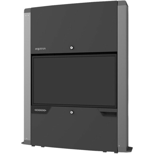 Ergotron CareFit Mounting Enclosure for Display Screen, Computer, Workstation - Matte Black - 24" to 27" Screen Support - 23.50 lb Load Capacity - 75 x 75, 100 - 61-367-060