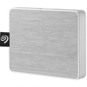 Seagate One Touch STJE1000402 1 TB Portable Solid State Drive - External - White - Notebook Device Supported - USB 3.0 Type B - 400 MB/s Maximum Read - STJE1000402