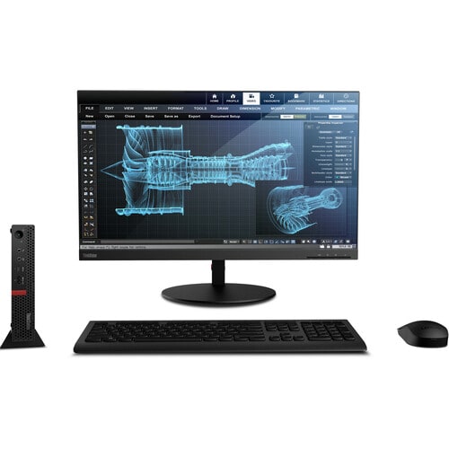 Lenovo ThinkStation P330 30CF002NUS Workstation - 1 Core i5 9th Gen i5-9500T - 16 GB - 512 GB SSD - Tiny - Windows 10 Pro 64-bit - 1 - 30CF002NUS - Image 9