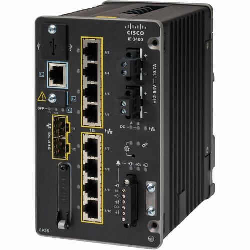 Cisco CATALYST IE3400 RUGGED SERIES MODULAR SYST POE NE IE-3400-8P2S-E - Image 2