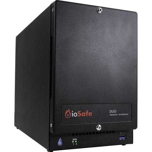 ioSafe Duo 16TB RAID 1 USB 3.2 Fireproof/Waterproof Desktop Hard Drive - 2 x HDD Supported - 16 TB Supported HDD Capacity - RAID Supported - 0, 1, - 72400-1940-1200 - Image 4