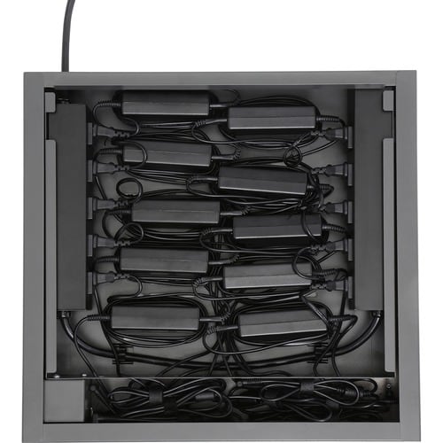 Bretford CUBEMICROSTATION AC PWR PADLOCK CUBE MS AC POWER PADLOCK CHARCOAL TVS10PAC-CK - Image 3