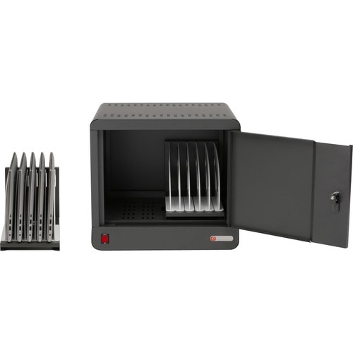 Bretford CUBEMICROSTATION AC PWR PADLOCK CUBE MS AC POWER PADLOCK CHARCOAL TVS10PAC-CK - Image 4
