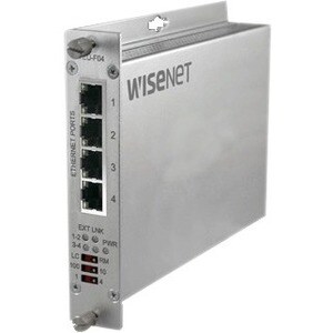 Wisenet 4 Channel Ethernet over UTP Extender With Pass-Through PoE - 4 x Network (RJ-45) - 5000 ft Extended Range TEU-F04
