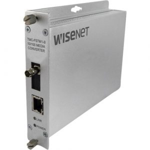 100M MEDIA CONVERTER A ST CONN SINGLE-MODE 1 FIBER POE+ - TMC-FSTS1POEM-A