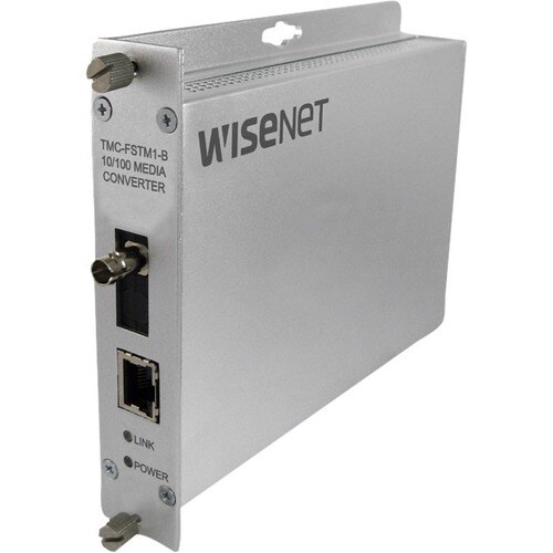 100M MEDIA CONVERTER A ST CONN SINGLE-MODE 1 FIBER POE+ - TMC-FSTS1POEM-A