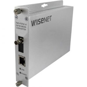 100M MEDIA CONVERTER A SC CONN SINGLE-MODE 1 FIBER POE+ - TMC-FSCS1POEM-A