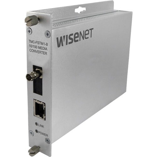 100M MEDIA CONVERTER A SC CONN SINGLE-MODE 1 FIBER POE+ - TMC-FSCS1POEM-A