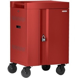 24-UNIT CUBE CART MINI FOR DEVICES UP TO 45W RED - TVCM24PAC-RED
