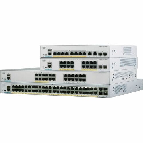 Cisco Catalyst C1000-8FP Ethernet Switch - 8 Ports - Manageable - Gigabit Ethernet - 10/100/1000Base-T, 1000Base-X - 2 Layer Supported - Modular - 2 SFP Slots - 110 - C1000-8FP-2G-L - Image 2