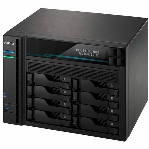 Asustor Lockerstor 8 AS6508T - 8 Bay NAS, 2.1GHz Quad-Core, 2 M.2 NVMe SSD Slot, 10GbE Port, 2.5GbE Port, 8GB RAM DDR4, Enterprise Network Attached Storage (Diskless) - - AS6508T - Image 3