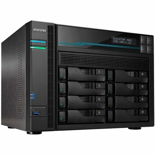 Asustor Lockerstor 8 AS6508T - 8 Bay NAS, 2.1GHz Quad-Core, 2 M.2 NVMe SSD Slot, 10GbE Port, 2.5GbE Port, 8GB RAM DDR4, Enterprise Network Attached Storage (Diskless) - - AS6508T - Image 6