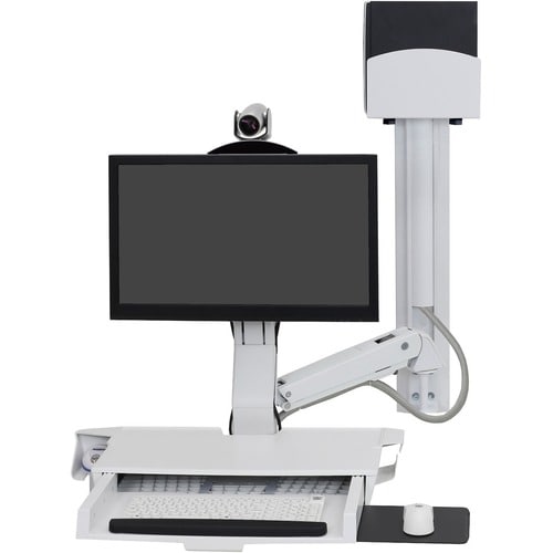 SV COMBO ARM WORKSURFACE W/ SML CPU HOLD PAN BWT - 45-594-216