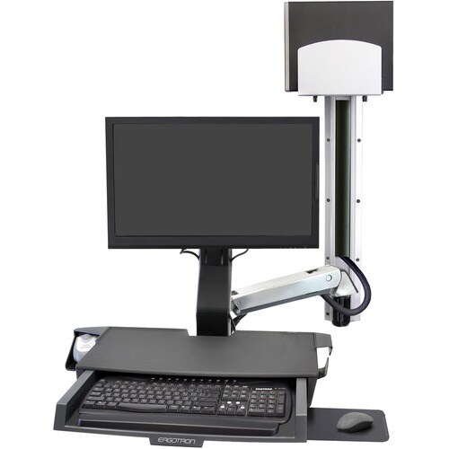 SV COMBO ARM WORKSURFACE W/ MED CPU HOLD PAN POL - 45-595-026 - Image 2