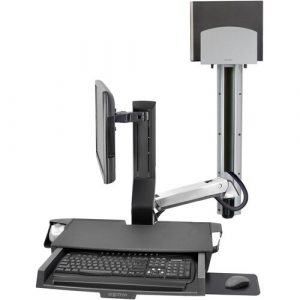 SV COMBO ARM WORKSURFACE W/ MED CPU HOLD PAN POL - 45-595-026