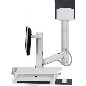 SV COMBO ARM WORKSURFACE W/ MED CPU HOLD PAN BWT - 45-595-216