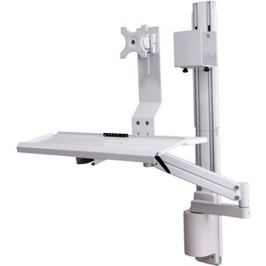 Cta Digital Inc. ALL-IN-ONE WALL-MOUNTED PC WORKSTATION WITH PC CRADLE QPC-WMPW