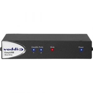 Vaddio EasyUSB Mixer & Amplifier with USB Camera Input Port - Black - 20 Hz to 20 kHz - 40 W - Ethernet - USB 999-8530-000 - 999-8530-000