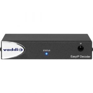 Vaddio EasyIP AV-Over-IP Video Conferencing Decoder - Black - x Network (RJ-45) - Audio Line Out - USB - Rack-mountable - TAA Compliant 999-60210-000 - 999-60210-000