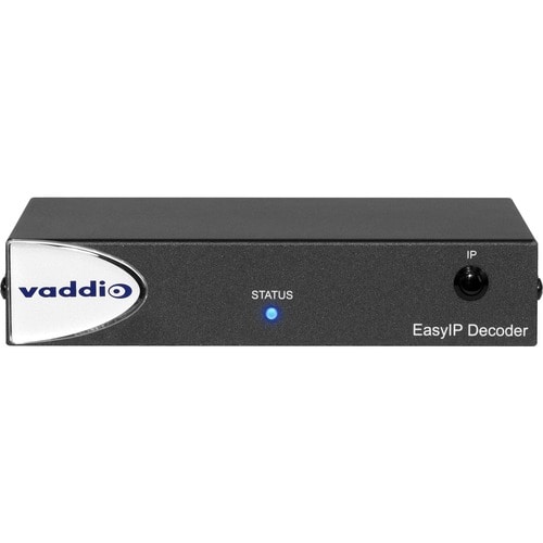 Vaddio EasyIP AV-Over-IP Video Conferencing Decoder - Black - x Network (RJ-45) - Audio Line Out - USB - Rack-mountable - TAA Compliant 999-60210-000 - 999-60210-000
