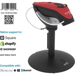 Socket Mobile DuraScan D760 Ultimate Barcode Scanner and Passport Reader, v20 - Wireless Connectivity - 30" Scan Distance - 1D, 2D - Laser - Bluetooth - Red - - CX3794-2554