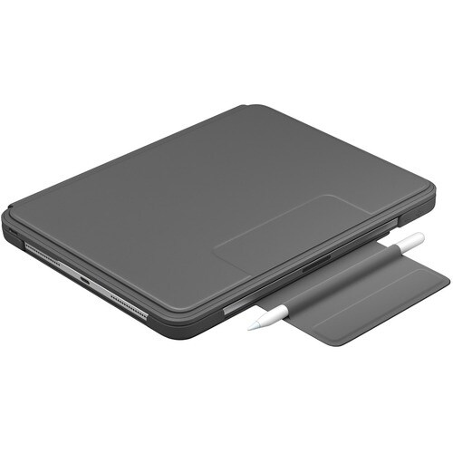 Logitech Slim Folio Pro Keyboard/Cover Case (Folio) for 12.9" iPad Pro (3rd Generation), iPad Pro (4th Generation) Tablet - Oxford Gray - Scuff Resistant, Scratch Resistant, Spill Resistant, - 920-009703 - Image 6