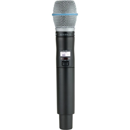 Shure ULXD2/B87A Digital Handheld Transmitter with Beta 87A Capsule - 572 MHz to 616 MHz Operating Frequency - 328.08 ft Operating Range ULXD2/B87A=-J50A - ULXD2/B87A=-J50A