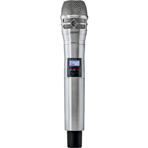 Shure ULXD2/K8 Digital Handheld Transmitter with KSM8 Capsule - 572 MHz to 616 MHz Operating Frequency - 328.08 ft Operating Range ULXD2/K8N=-J50A - ULXD2/K8N=-J50A