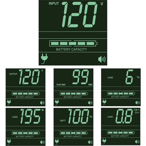Eaton Tripp Lite Series SmartPro 120V 1000VA 800W Line-Interactive Sine Wave UPS, 2U, WEBCARDLX, LCD, USB, DB9, 6 Outlets - 2U Rack-mountable - AVR - 4 Hour Recharge - SMART1000RM2UN - Image 6