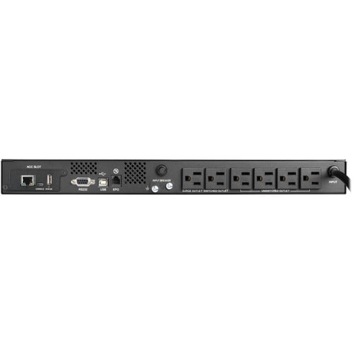 Eaton Tripp Lite Series SmartPro 120V 500VA 300W Line-Interactive UPS, 1U, WEBCARDLX, USB, DB9, 6 Outlets - 1U Rack/Tower - AVR - 14.40 Hour Recharge - 3 Minute - SMART500RT1UN - Image 3