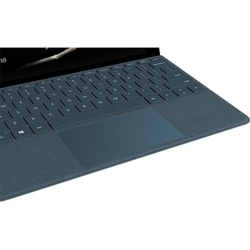 Microsoft Signature Type Cover Keyboard/Cover Case Microsoft Surface Go, Surface Go 2 Tablet - English Keyboard - Ice Blue - Fabric, Alcantara Body - 7.5" Height x 9.8" - KCS-00105 - Image 5