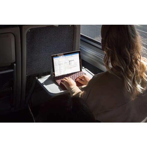 Microsoft Signature Type Cover Keyboard/Cover Case Microsoft Surface Go, Surface Go 2 Tablet - English Keyboard - Ice Blue - Fabric, Alcantara Body - 7.5" Height x 9.8" - KCS-00105 - Image 6