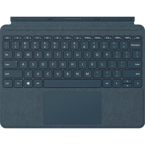 Microsoft Signature Type Cover Keyboard/Cover Case Microsoft Surface Go, Surface Go 2 Tablet - English Keyboard - Ice Blue - Fabric, Alcantara Body - 7.5" Height x 9.8" - KCS-00105