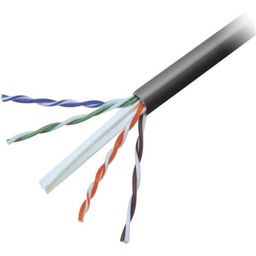 1000FT BULK CAT6 ORG GIGABIT SOLID 24AWG PLENUM CABLE 4PR - A7L704-1000OR-P