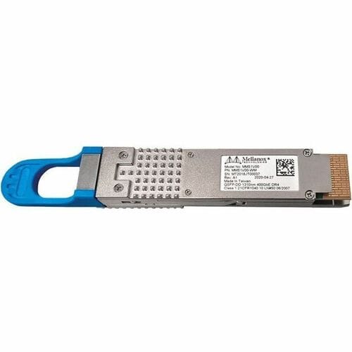 Mellanox 400GbE QSFP-DD DR4 1310nm Optical Transceiver - For Data Networking, Optical Network - 1 x MPO 400GBase-DR4 Network - Optical Fiber - Single-mode - 400 Gigabit Ethernet - MMS1V00-WM