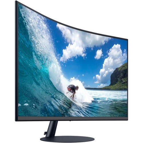 Samsung C32T550FDN 32" Class Full HD Gaming LCD Monitor - 16:9 - Dark Blue Gray - 32" Viewable - 1920 x 1080 - FreeSync - Speakers - HDMI - LC32T550FDNXZA - Image 4