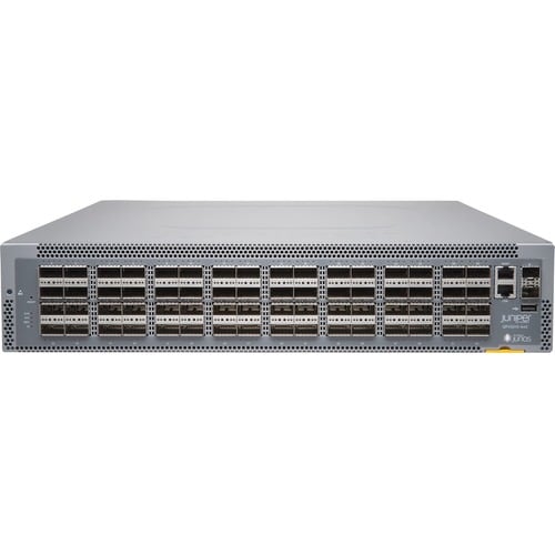 Juniper QFX5210-64C Ethernet Switch – Manageable – 3 Layer Supported – Modular – 960 W Power Consumption – Optical Fiber – 2U – Rack-mountable – 1 Year Limited - QFX5210-64C-AFO2