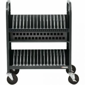 Bretford CUBE TRANSPORT CART 30-UNIT AC POWER CHARCOAL TVCT30AC-CK