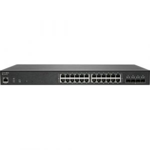 SonicWall Switch SWS14-24FPOE - 28 Ports - Manageable - 2 Layer Supported - Modular - 500.40 W Power Consumption - 410 W PoE Budget - Optical Fiber, Twisted - 02-SSC-2468