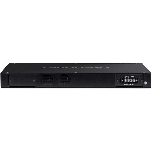 TRENDnet 26-Port Industrial Gigabit L2 Managed PoE+ Switch, TI-RP262i, 1U 19" Rackmount, 24 x Gigabit PoE+ Ports, 2 x SFP Slots (100/1000Base-FX), IP30, VLAN, QoS, 685W PoE Power - TI-RP262I - Image 3