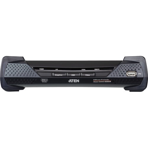 ATEN DVI-I Dual Display KVM over IP Receiver - 2 Computer(s) - WUXGA - 1920 x 1200 Maximum Video Resolution - 1 x Network (RJ-45) - 4 x - KE6940AR - Image 2