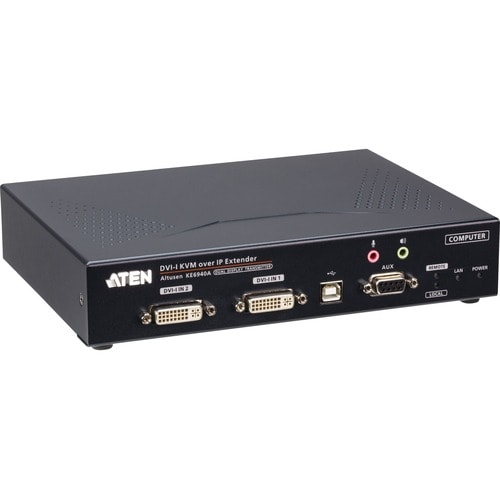 ATEN DVI-I Dual Display KVM over IP Transmitter - 2 Computer(s) - 2 Local User(s) - WUXGA - 1920 x 1200 Maximum Video Resolution - 1 x Network - KE6940AT - Image 4