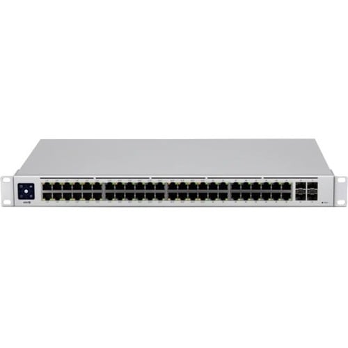 Ubiquiti UniFi USW-48-PoE Ethernet Switch - 48 Ports - Manageable - 2 Layer Supported - Modular - 4 SFP Slots - 45 W Power Consumption - 195 W - USW-48-POE - Image 2