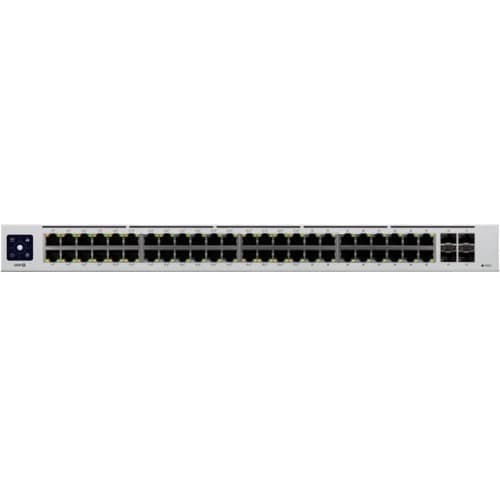 Ubiquiti UniFi USW-48-PoE Ethernet Switch - 48 Ports - Manageable - 2 Layer Supported - Modular - 4 SFP Slots - 45 W Power Consumption - 195 W - USW-48-POE - Image 4