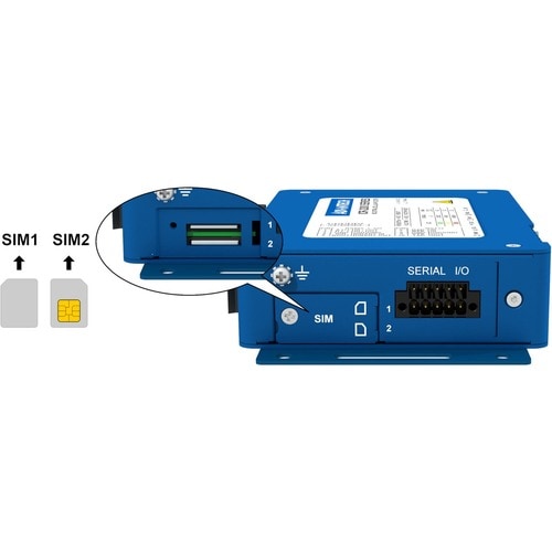 Advantech ICR-3241W Wi-Fi 5 IEEE 802.11ac 2 SIM Cellular Wireless Router - 4G - LTE 600, LTE 700, LTE 850, LTE 1700, LTE 1900, WCDMA 850, WCDMA 1700, - ICR-3241W-1ND - Image 5