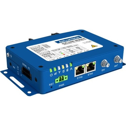 Advantech ICR-3241W Wi-Fi 5 IEEE 802.11ac 2 SIM Cellular Wireless Router - 4G - LTE 600, LTE 700, LTE 850, LTE 1700, LTE 1900, WCDMA 850, WCDMA 1700, - ICR-3241W-1ND - Image 6